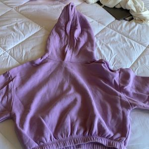 purple zara hoodie